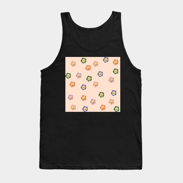 Sad and happy faces pattern Tank Top by morgananjos